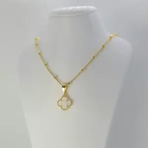 Colar Trevo Banhado a Ouro 18K — Vallét