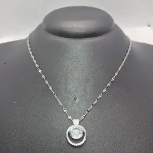 Colar Coração Órbita Banhado a Ouro Vallét