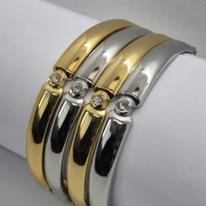 Bracelete Ponto de Luz Banhado a Ouro Vallét
