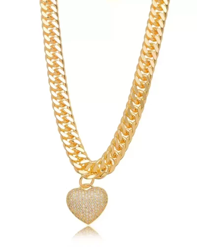 Choker Elos Coração