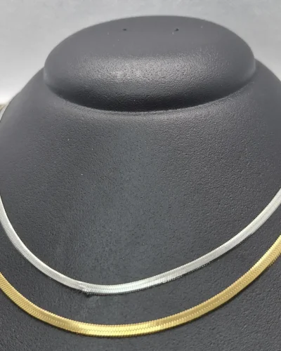 Colar Piastrine Banhado a Ouro 18K Vallét