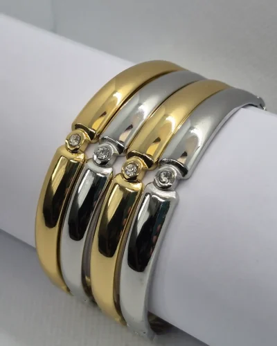 Bracelete Ponto de Luz Banhado a Ouro Vallét